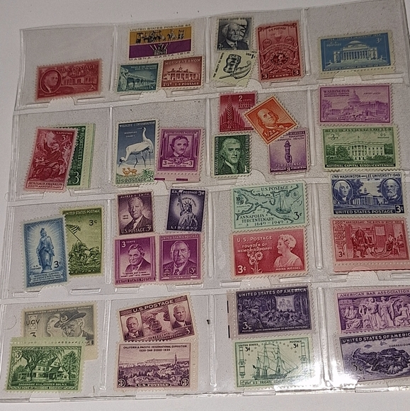 36 Vintage Collectable New U.S.A. Stamps Get 5 FREE (not pictured)! - Picture 4 of 6